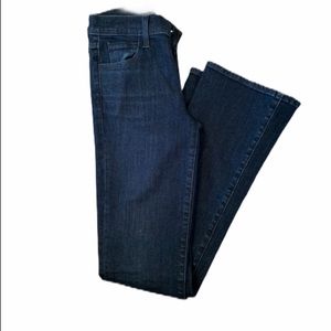 JBRAND SALLIE MID RIZE DARK BLUE WASH JEANS SZ 25